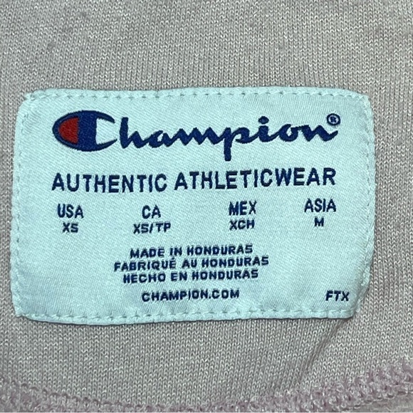 Champion Sweatshirt Womens XS Purple Crew Neck Long Sleeve Embroidered - Picture 5 of 8